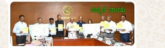 South Western Railway Zone's Updated System Map Released by General Manager Shri P. AnanthHubballi: The updated system map of the South Western Railway (SWR) zone,
